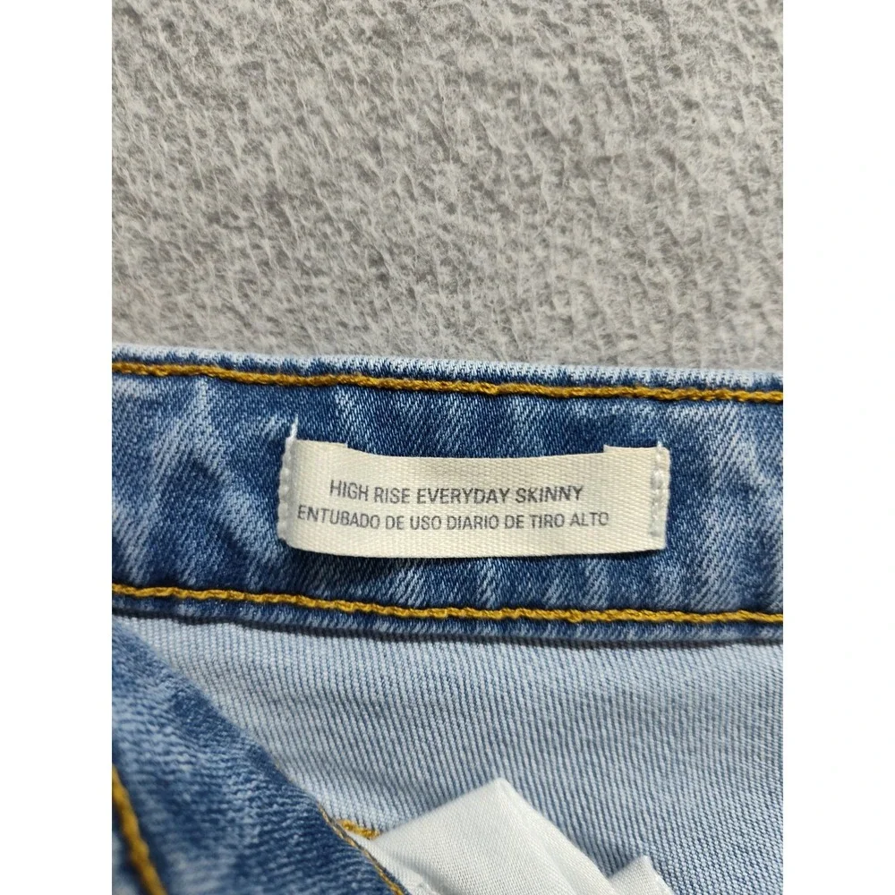 Universal‎ Thread Women Jean 6R Blue Denim Skinny Ankle High Waist Light Wash